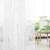 Curtain Lace Transparent Tulle Living Room White Floral Window Blinds Modern Bedroom Curtains Home Decor Rideau