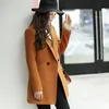 Misto lana da donna STEELE 2023 Cappotto invernale Donna Stile occidentale Risvolto lungo Cashmere Giacca moda europea Capispalla Taglia S-XXLDonna