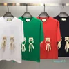 2023-été mode hommes t-shirt à manches courtes lacet tee lâche designer hommes t-shirt lâche hip hop t-shirts impression shorts