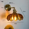 Wall Lamps IWHD Japan Style Crystal Glass Light Fixtures Switch Bedroom Bathroom Stair Beside Lamp Copper Nordic Modern Sconce