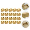 Present Wrap 25 PCS Cupcake Packaging Boxes Fruitcakes Muffin Holder Window Pastry Donut Box Cheesecake Carrier