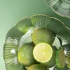 Plates Fruit Tray Delicate Bright Color Easy To Clean Dining Table Flower Edge Nut Dish Snack Bowl Daily Use