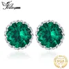 Hoop Huggie JewelryPalace Rond Vert Simulé Nano Emeraude 925 Boucles D'oreilles En Argent Sterling pour Femmes Déclaration De Mode Bijoux De Pierres Précieuses 230517