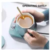 New Mug Heater Coffee Mug Cup Warmer Milk Tea Water Heating Pad Cup Heater Warm Mat Constant Temperature Coaster 110/220V EU US Plug