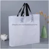 Sacs d'emballage Boutique en plastique avec poignée Couleur unie Vêtement/Vêtements/Emballage cadeau Sac Articles de fête Logo personnalisé Imprimé Disponible D Dh6O0