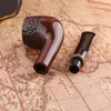 Rökande rör Spot Classic Solid Wood Carved Pipe 9mm rökfilter Sandelträrör