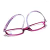 Lunettes de soleil mode imprimé cadre lunettes de lecture Urltra-Light Anti-lumière bleue presbytie lunettes élégant confortable lunettes 1.0- 4.0