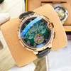 Mens watches high quality automatic mechanical watch leather strap sapphire waterproof casual classic fashion