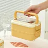 Set di stoviglie Custodia da pranzo moderna Contenitore riutilizzabile Modello di cartone animato Stoccaggio per riscaldamento a microonde Imballato