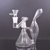 1 Satz Recycler Glasölbrenner Bong Dab Rig Wasserpfeifen Tornado Cyclone Recycler Rauchwasserpfeife mit Dropdown-Adapter und männlichem Glasölbrennerrohr