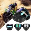 Campos de ciclismo Anti-Fog Máscara tática à prova de vento motocross Protetive Glasses Skiing Goggles Snowboard Goggle destacável 1pcs