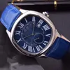 Montre mécanique automatique pour hommes bracelet en cuir design saphir étanche montre de mode classique décontractée édition limitée