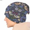 Beanie/Skull Caps William Morris Strawberry Thief Bonnet Femme Hip Hop Knit Hat For Men Women Autumn Winter Warm Textile Pattern Beanies Caps J230518