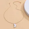 Naszyjniki wiszące 1PAIR Piękno Butterfly for Women Girl Special Gift Mother Daughter Fine Chokers Siostra Friend 230517