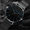 Нарученные часы Reloj hombre watch Men Minimalist Ultra Thin Es Mens Fashion Mash Stainele Steel Mesh Quartz Relogio Masculino 230517