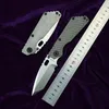 SNG Koolstofvezel Titanium handvat D2-lemmet Koperen ring Zakmes keuken buiten gebruiksmessen multi EDC Gereedschap 535BK 535S 550 940 810 553 551 C81 C10 c240