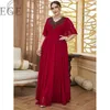 Robes de grande taille soirée rouge élégante pour les femmes potelées robe longue de luxe décontractée 4XL 230518