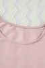 Top in maglia con maniche a kimono girocollo rosa 2023 Hot New w3DY#