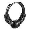 Stud 1PC Męskie stalowe kolczyki dla kobiet Hip Hop Hoop Earring dla mężczyzn kolczyki punkowe gotyckie uszy biżuteria impreza Prezent Z0517