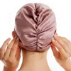 Hijabs Pure Silk Hair Bonnets Women Sleeping Cap Designer Night 100 Mulberry Beanie for Care Protect Head Wraps 230517