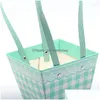 Envoltura de regalo Cajas de flores portátiles Bolsas de embalaje plegables decorativas a prueba de agua Fresco para Diy Bouquet Basket Floristería Drop Delive Dhqdk