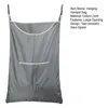 Storage Boxes Hanging Hamper Bag Front Pocket Thick Door Reinforced Stitching Laundry With 2 Hook