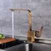 Kitchen Faucets Cold And Water Antique Bronze Brass Sink Faucet Single Handle Deck Mounted Flexible Mixer Taps