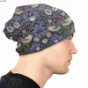 Beanie/Skull Caps William Morris Strawberry Thief Bonnet Femme Hip Hop Knit Hat For Men Women Autumn Winter Warm Textile Mönster Beanies Caps J230518