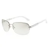 Occhiali da sole 2023 Y2K Fashion Vintage Punk senza montatura Donna Uomo Occhiali da sole senza montatura in metallo di marca Donna Silver Shades Oculos