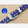 Belts GenuineLeather Women Western Cowgirl Waist Diamantes Belt Metal Buckle Waistband For Luxury Designer Brand