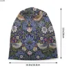 Beanie/Skull Caps William Morris Strawberry Thief Bonnet Femme Hip Hop Knit Hat For Men Women Autumn Winter Warm Textile Pattern Beanies Caps J230518