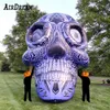 Бесплатная доставка Огромная надувная серая печатная головка Skull Head Giant Ghost Skeleton Model Model Игрушка для фестиваля Хэллоуин