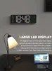 Desk Table Clocks Aierwill N6 Digital Wall Clock 16inch Large Alarm Clock Remote Control Date Week Temperature Clock Dual Alarms LED Display Clock 230517