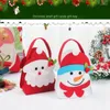 Presentförpackning 20st jul Santa Sack Children Xmas Gifts Candy Stocking Bag Utsökta Claus Tryckt linne