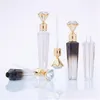 Упаковочные бутылки L Diamond Lip Gloss Tubes Clean Plound Tube Container с палочками модные пополнительные капель