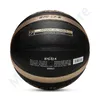Toplar erimiş boyut 5 6 7 Basketbol Siyah Gold Pu Açık Kapalı Kadınlar Gençlik Man Maç Maç Eğitim Basketls Bedava Hava Pompası Çantası 230518