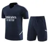 22 23 Pre-match Real Madrids Training Suit Finals Soccer Jersey Men Kids Short Sleeved Camavinga Rudiger Camiseta Men Top 23/24
