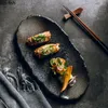 Tablice ceramiczna obiadowa płyta nieregularna zastawa stołowa sashimi sushi dania domowe restauracja makaron stek przekąsek taca deserów