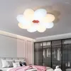 Deckenleuchten Nordic Schlafzimmer Lampe Studie Kreative Wolke LED Cartoon Persönlichkeit Mädchen Kinderzimmer Blumenlampen