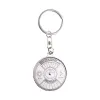 Party Supplies Mini 50 year perpetual calendar men's and women's universal key chain unique metal car key ring