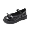 Flat Shoes Spring Autumn Girls for Children Children School Black Leather Student Dress Princess