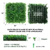 Decorative Flowers 12 Packs 10x10 Inch Artificial Boxwood Hedges Mat With UV Privacy Fence Screen Greenery