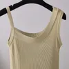 Camisoles Tanks HLBCBG Sexy Knit Tank Top Femmes Haute Qualité Slim Camisole Femme Tricot Femme Liberté Seamless Crossover Racerback 230518