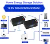 320AH LiFePO4 batterie RV système de stockage d'énergie domestique 280AH 350AH 12V grande capacité alimentation de secours d'urgence pour onduleur solaire UPS