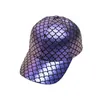 Fish Scale Baseball Cap Personality Street Hip Hop Outdoor Leisure Cap Hip Hop Hat Party Hats DB542