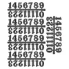 Wanduhren 5 Sätze Uhr Nummernschild DIY arabische Zahlen digitale Dekoration ersetzen