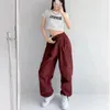 Pantalon Femme Y2K Style Américain Salopette Femmes Printemps Et Automne Petite Taille Haute Lâche Mince Droite Tube Faisceau Jambe Large Pantalon À La Mode