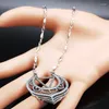 Pendant Necklaces Stainless Steel Flower Necklace Women Feather Silver Color & Pendants Jewerly Bisuteria N19767S08