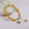 Bangle Natural Stone Gourd Color Agate Bracelets Women Jewelry