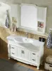 Robinets de lavabo de salle de bain Armoire européenne Combinaison en chêne Lavabo de sol Lavabo en bois massif Miroir de lavabo